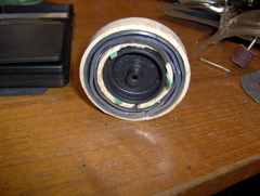 Ring with wheel installed